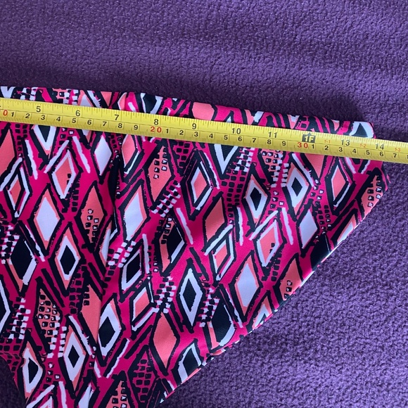 Fused Hawaii bikini bottom Medium diamond print pink black white - Picture 6 of 8